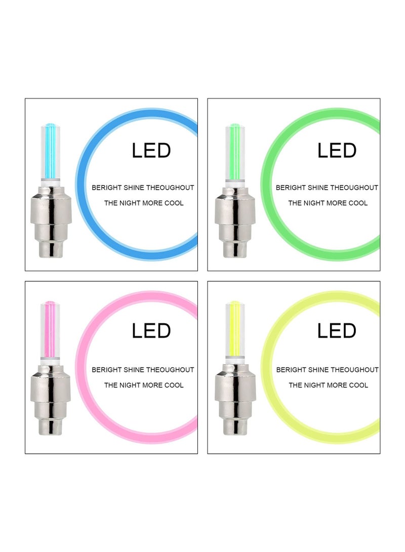 Loquat LED Bike Car Bicycle Motorcycle Wheel Light, Tyre Valve Cap Light Waterproof for Mountain City Foldable Bike Front and Rear Wheel (20 PCS) - Image 3