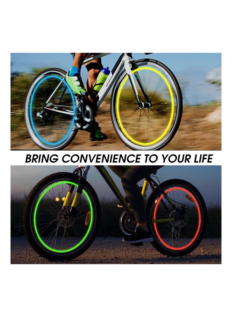 Loquat LED Bike Car Bicycle Motorcycle Wheel Light, Tyre Valve Cap Light Waterproof for Mountain City Foldable Bike Front and Rear Wheel (20 PCS) - Image 5