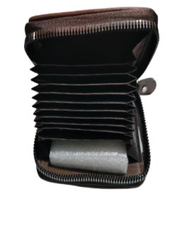 Generic Leather Zipper Wallet for Men Small 11 Card Holder  - Image 3