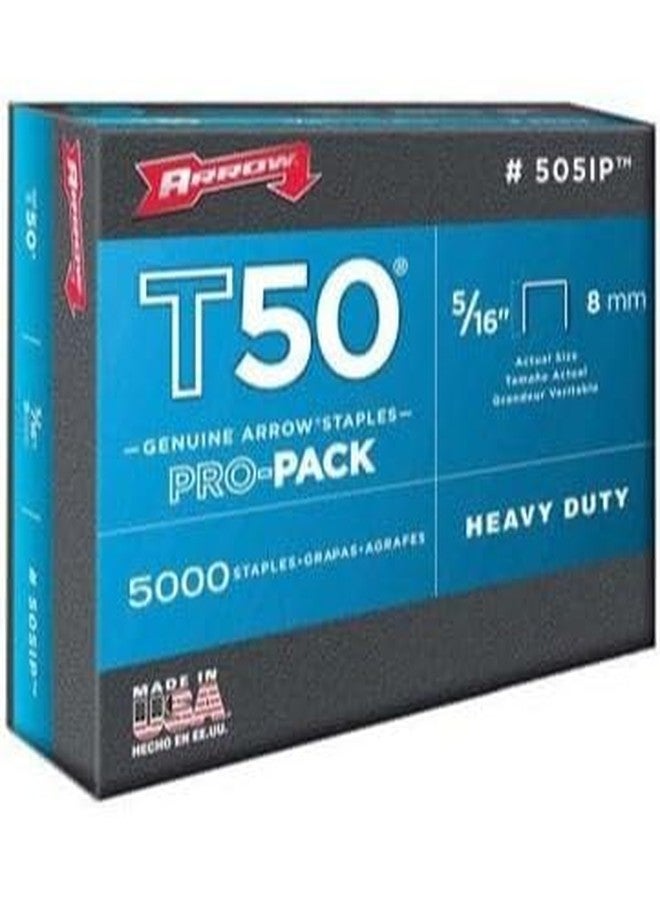 ارو دبابيس آرو فاستنر 505IP الأصلية T50 مقاس 5/16 بوصة، عبوة من 5000 دبوس - عبوة من 4 قطع - Image 4
