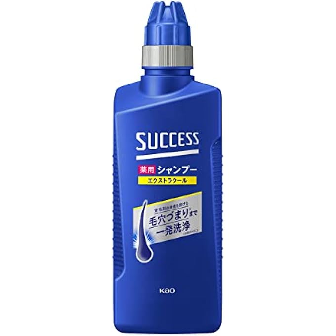 SUCCESS MEDICATED SHAMPOO, EXTRA COOL, 13.5 FL OZ (400 ML) (QUASI-DRUG) ABRA, WAX ODOR, FIRST TIME CLEANING, AQUACITRUS SCENT - Image 2
