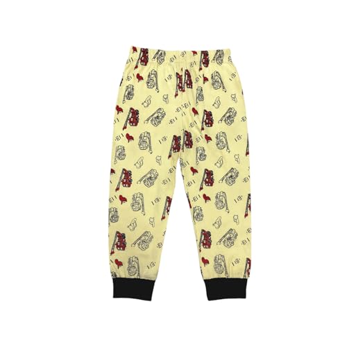 Kidbea® Unisex Kids Cotton Night Suit Set | Firetruck Print | Soft & Comfy Sleepwear for Kids | Full Sleeves Pajamas (Cream, 1-2 Years) - Image 4