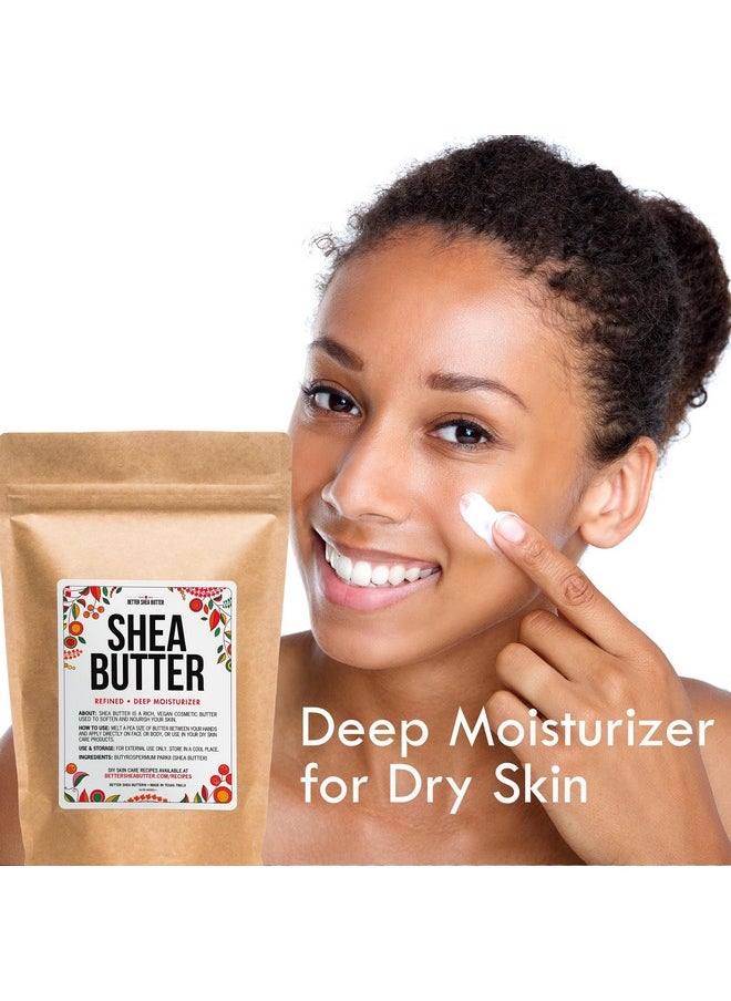 Better Shea Butter - Refined Shea Butter Unscented - 100% Pure African Shea Butter For Hair & Dry Skin - Shea Butter Soap Base - Face & Body Moisturizer, For Diy Whipped Body Butter & Lip Balm 1 Lb Bar - Image 1