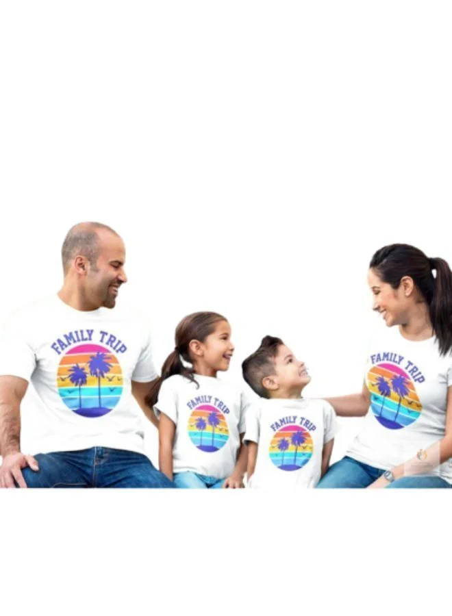 Matching Family Outfits Family Beach Holiday Vivid T-Shirts