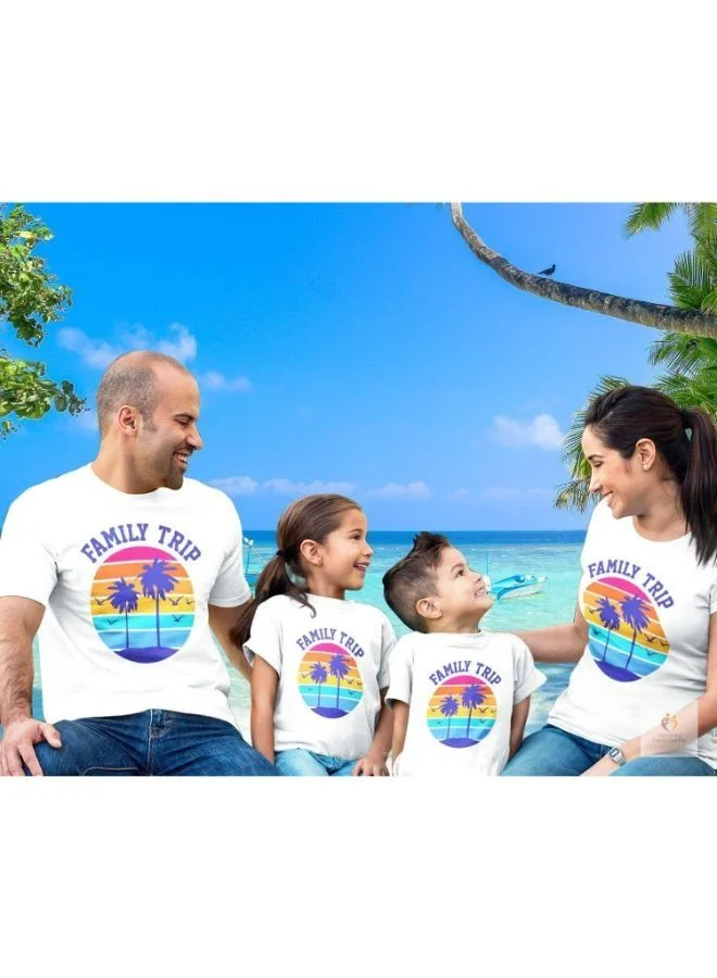 Matching Family Outfits Family Beach Holiday Vivid T-Shirts