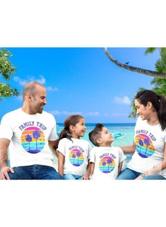 Matching Family Outfits Family Beach Holiday Vivid T-Shirts  - Image 2