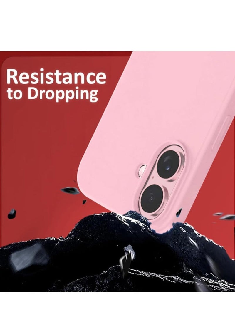 JAJEEK "New Liquid Silicone Case for iPhone 16 Plus – Ultra Slim Design with Soft Anti-Scratch Microfiber Lining & Drop Protection" - Image 4