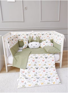 FUN MOMENT 3 Side Guardrails for Baby Bed with Quilt, Pillows and Sheet  - Image 1