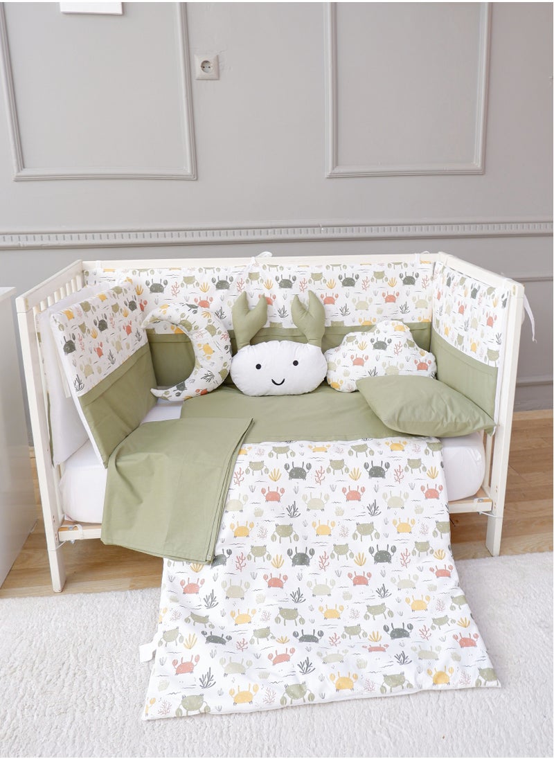 FUN MOMENT - 3 Side Guardrails for Baby Bed with Quilt, Pillows and Sheet - Image 1