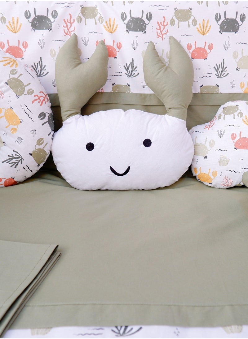 FUN MOMENT - 3 Side Guardrails for Baby Bed with Quilt, Pillows and Sheet - Image 1