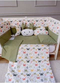 FUN MOMENT 3 Side Guardrails for Baby Bed with Quilt, Pillows and Sheet  - Image 5
