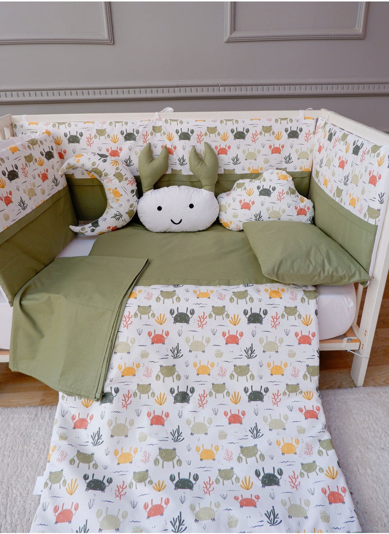 FUN MOMENT - 3 Side Guardrails for Baby Bed with Quilt, Pillows and Sheet - Image 1