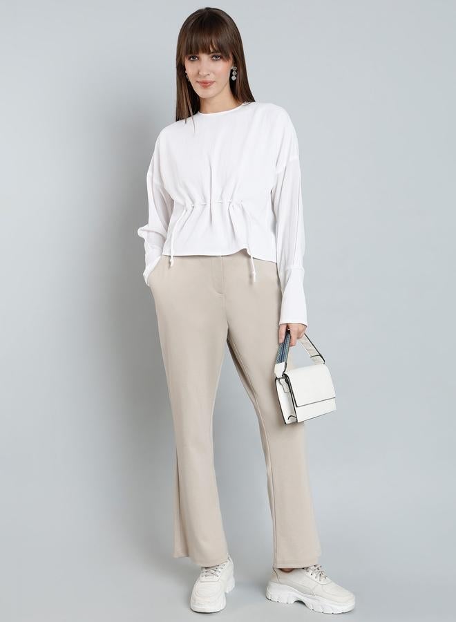 ميش توب بأزرار سادة وأكمام طويلة - Image 4