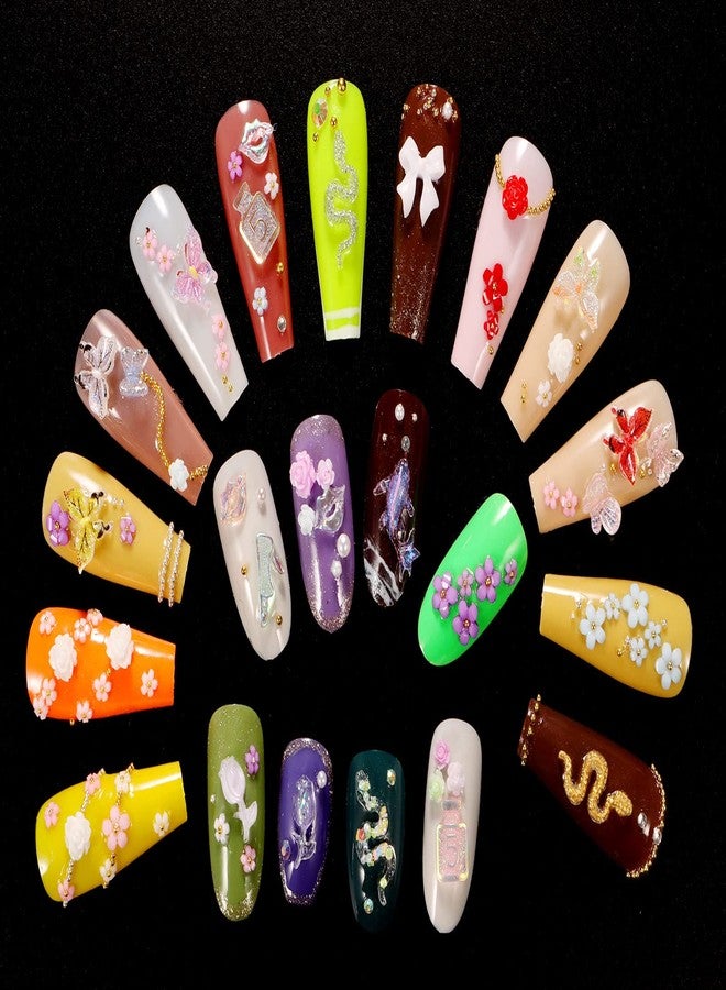 TAMHOO Pack of 250pcs Cute & Sweet 3D Nail Charms for Acrylic Nails, Perfect for Nail Art Decorations & DIY Accessories(Style H) - Image 5