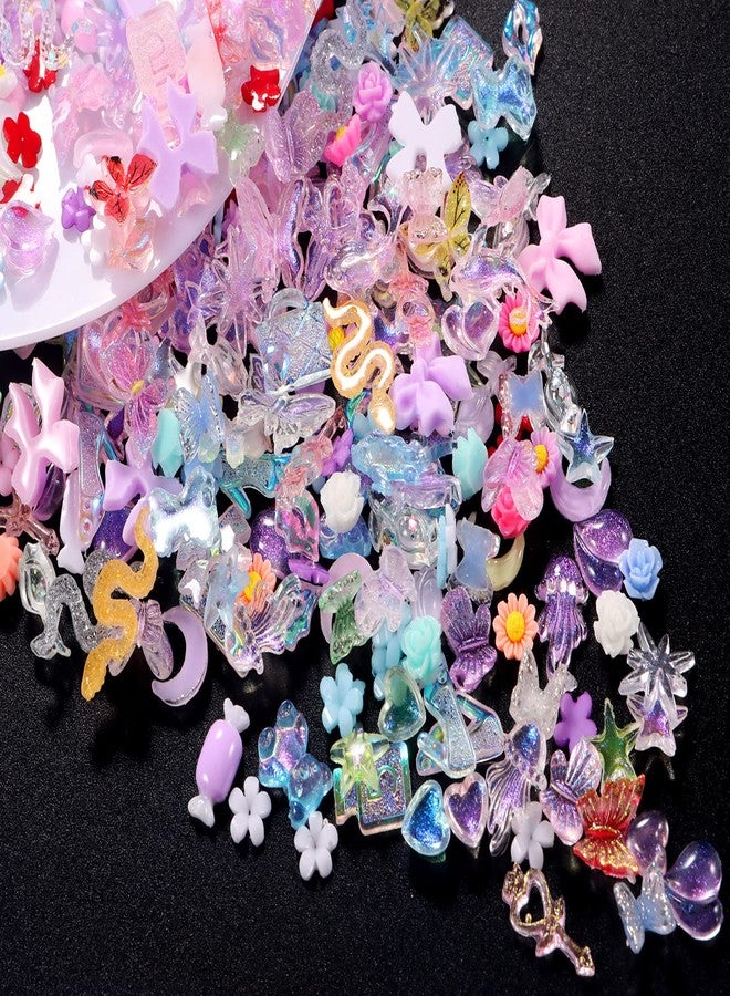 TAMHOO Pack of 250pcs Cute & Sweet 3D Nail Charms for Acrylic Nails, Perfect for Nail Art Decorations & DIY Accessories(Style H) - Image 2
