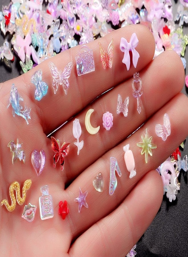 TAMHOO Pack of 250pcs Cute & Sweet 3D Nail Charms for Acrylic Nails, Perfect for Nail Art Decorations & DIY Accessories(Style H) - Image 3