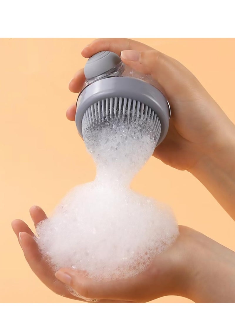 Loquat Pet Bath Brush with Soap Dispenser - Silicone Bathing Brush for Cats and Dogs, Suitable for Short and Long-Haired Pets - Image 3