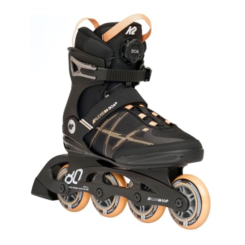 K2 Skate Alexis 80 Boa, Color: Black Pink, Size: 10.5 (I230200401105) - Image 4