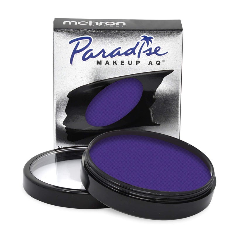 Mehron Makeup Paradise Makeup AQ Pro Size | Stage & Screen Performance, Face & Body Painting, Beauty, Cosplay, and Halloween | Water Activated Face Paint, Body Paint 1.4 oz (40 g) - Violet - Image 1