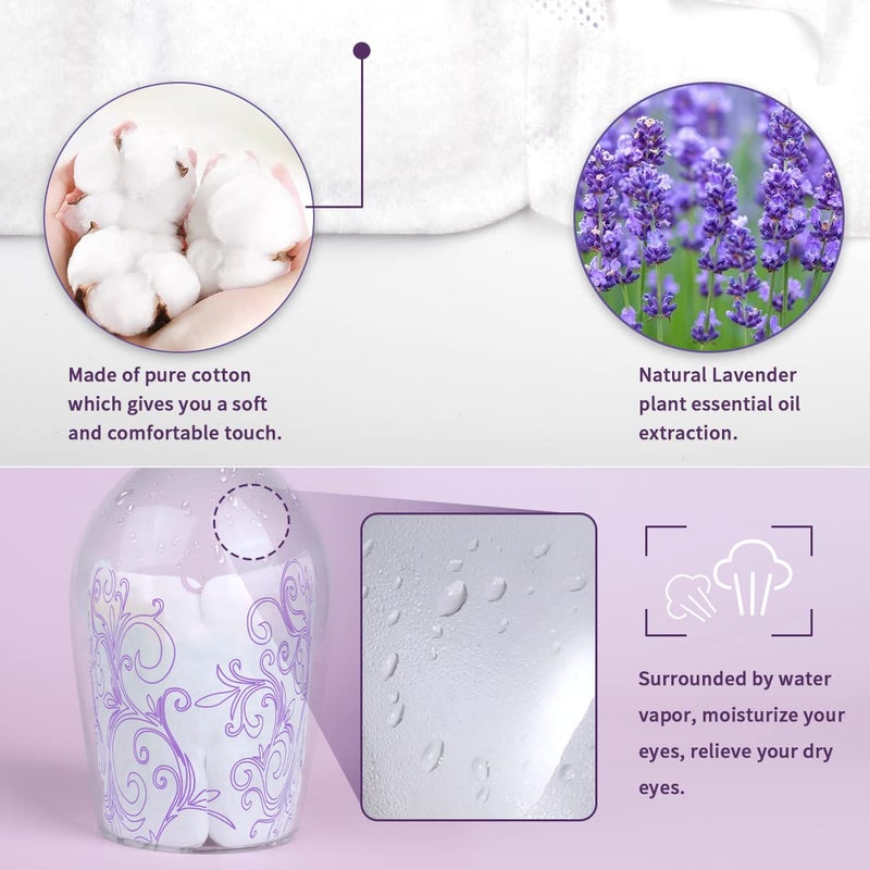 ZHENYEMEI Steam Eye Mask 16 Packs, Self Heating Sleep Mask for Dry Eyes, Comfortable Warming Eye Masks, Disposable Heated Eye Mask, Relieve Eye Fatigue, Stress, Migraine,Relaxation Gifts for Women(Lavender) - Image 5