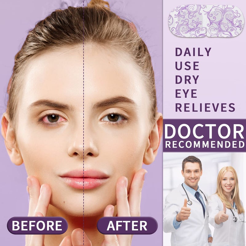 ZHENYEMEI Steam Eye Mask 16 Packs, Self Heating Sleep Mask for Dry Eyes, Comfortable Warming Eye Masks, Disposable Heated Eye Mask, Relieve Eye Fatigue, Stress, Migraine,Relaxation Gifts for Women(Lavender) - Image 3