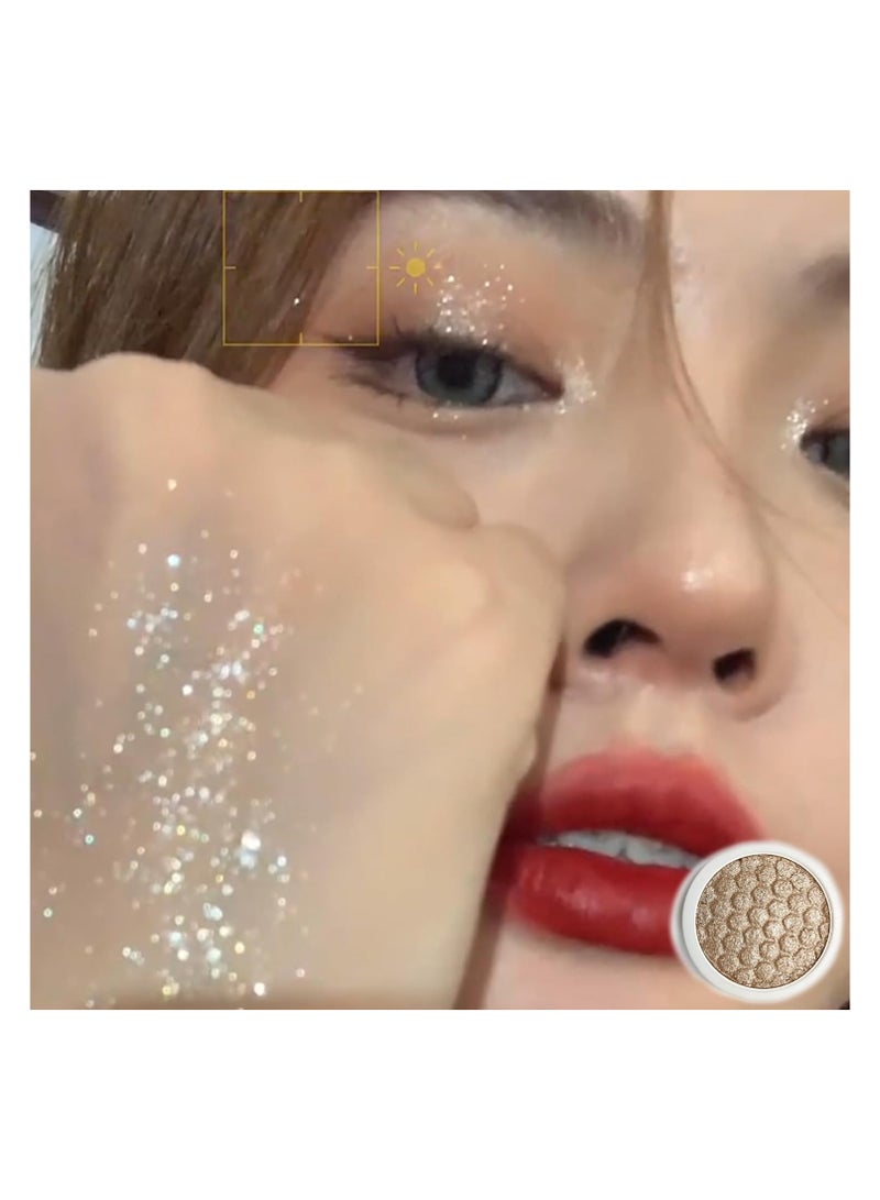 أيه يو إكس جل هايلايتر لامع ببريق الألماس - عبوة من قطعتين من جل مكياج لامع للوجه والجسم | نباتي، غير لزج، يمنح إشراقة متألقة | مثالي للمهرجانات، تحديد ملامح الوجه بشكل طبيعي وإطلالة جاهزة للتصوير. - Image 2