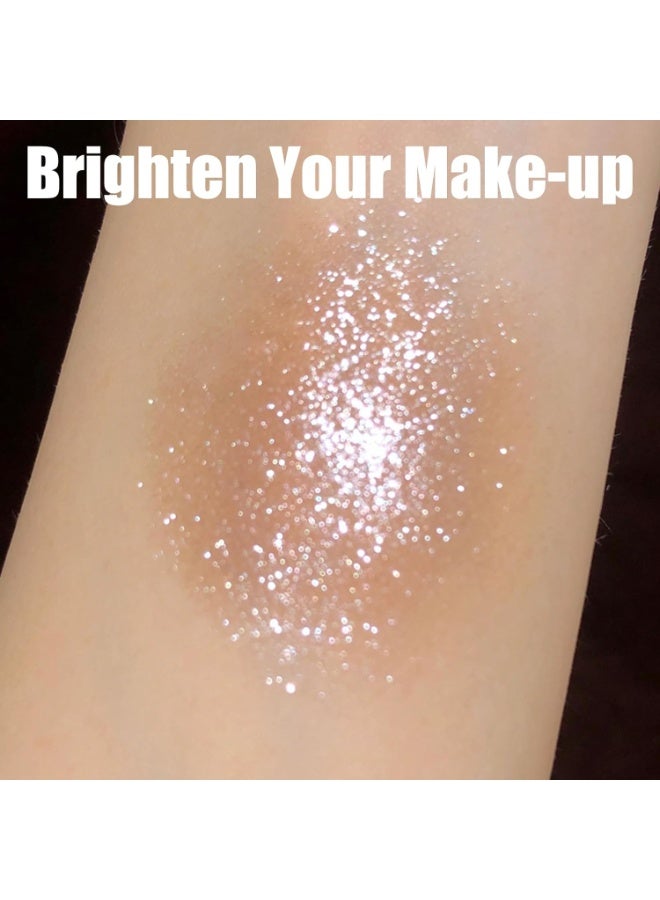 أيه يو إكس جل هايلايتر لامع ببريق الألماس - عبوة من قطعتين من جل مكياج لامع للوجه والجسم | نباتي، غير لزج، يمنح إشراقة متألقة | مثالي للمهرجانات، تحديد ملامح الوجه بشكل طبيعي وإطلالة جاهزة للتصوير. - Image 3