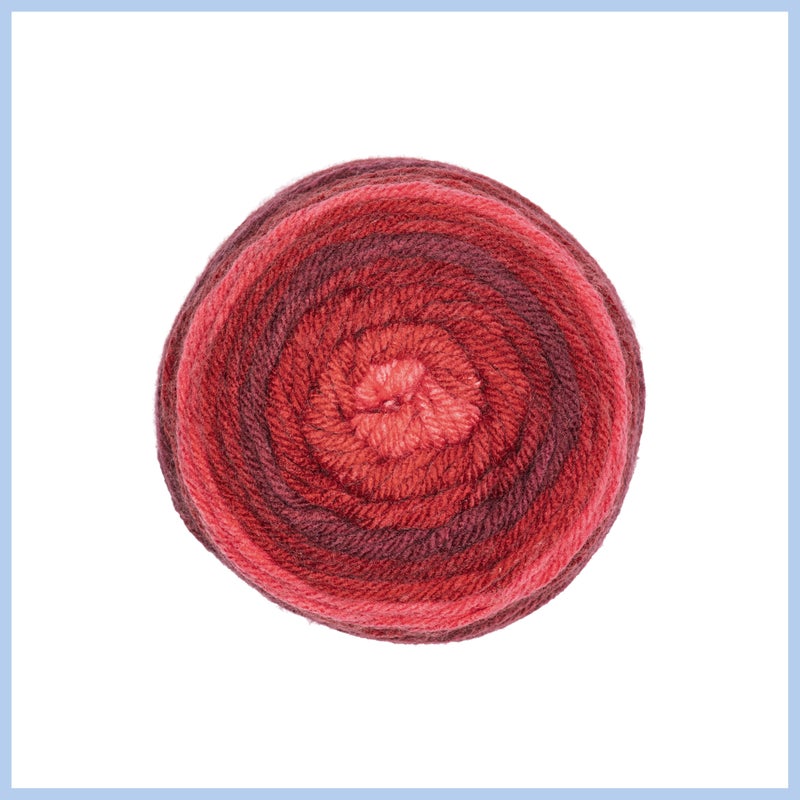 Red Heart Super Saver Ombre Tomato Yarn - 2 Pack of 283g/10oz - 100% Acrylic - #4 Worsted (Medium) - 482 Yards - Knitting/Crochet - Image 3