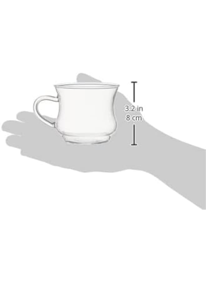 Termisil Transparent Glass Mug Set, 6 Pieces - 220 Ml - Image 2