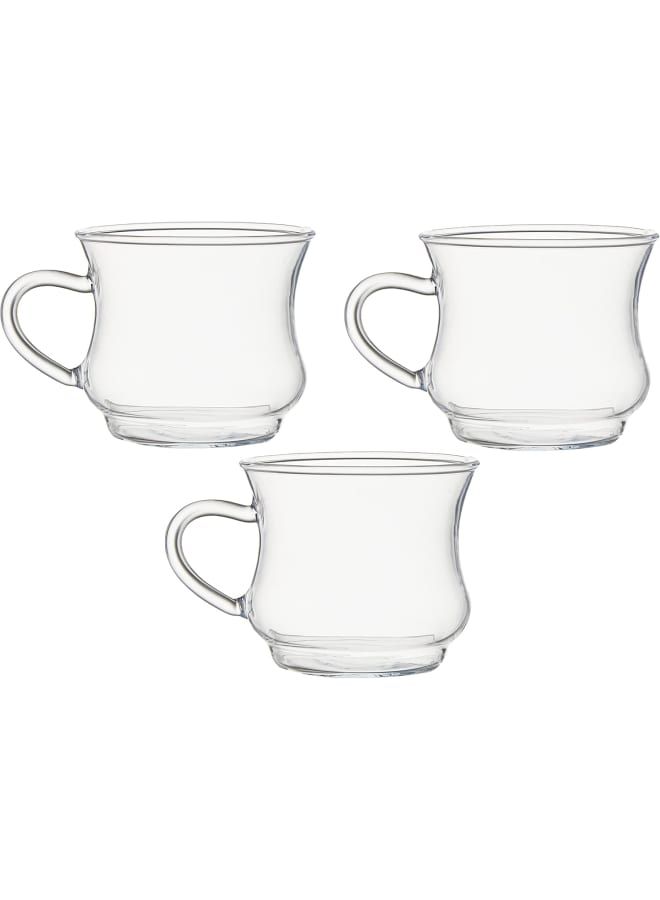 Termisil Transparent Glass Mug Set, 6 Pieces - 220 Ml - Image 3