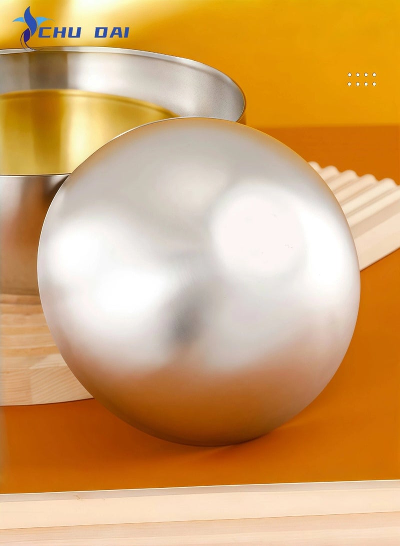 CHU DAI 3.3L Mixing Bowl Salad Bowl Stainless Steel -  for Cooking and Serving, Salads, Soup, Rice, Cereal, Breakfast, Dinner, Serving and Oatmeal at Home and Outdoors - Image 3