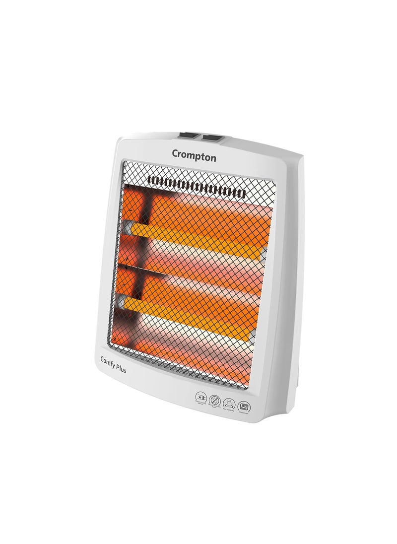 Crompton - Crompton Comfy Plus 800 Watt Quartz Room Heater with 2 Heat Setting Handle to carry Neon Lamp indicator - Image 1