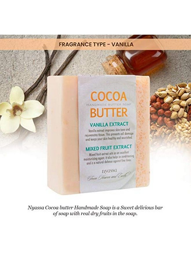 Nyassa Cocoa Butter Handmade Soap 150 Gm With Natural Ingredients Like Cocoa Butter Vanilla Extracts Mixed Fruit Extracts And Dry Fruits Almond Dried Figs Pistachio. No Paraben Cruelty Free - Image 4