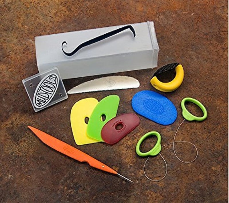 MudTools Sherrill Essential 10 Piece Starter Tool Kit, for Pottery, Clay, Sculpting Artists