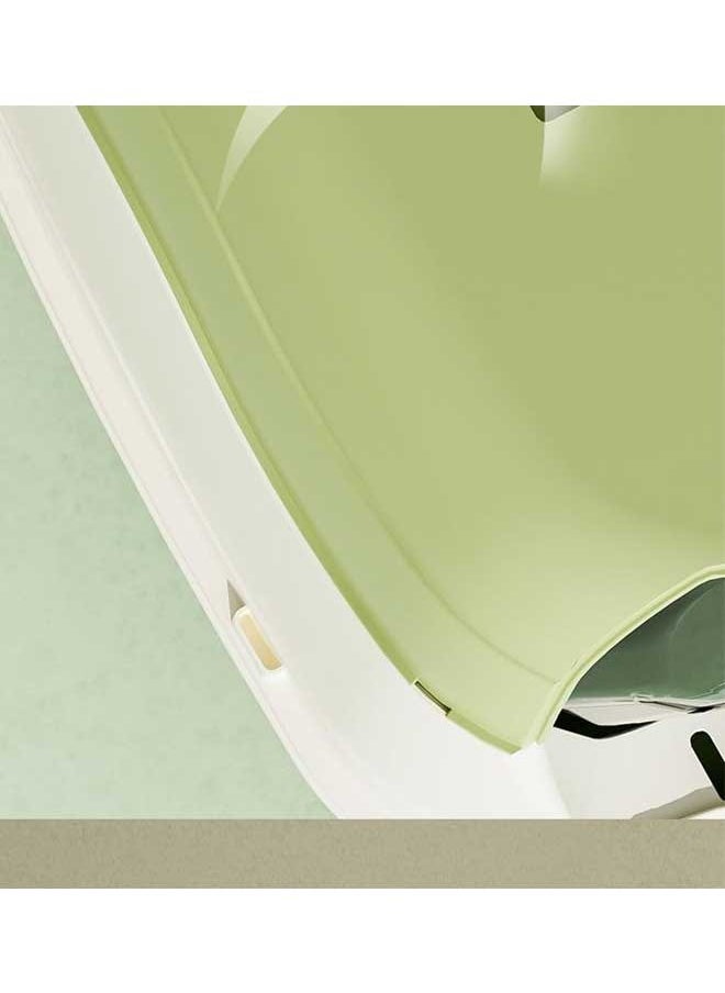 Berma Baby - Large Detachable Cat Litter Box,Fully Enclosed Cat Potty Tray with Lid Top Entry Toilet Anti-Splashing Cat Supplies with Plastic Scoop & Deodorizing Bag Easy Clean No Smell Kitty (Green) - Image 1