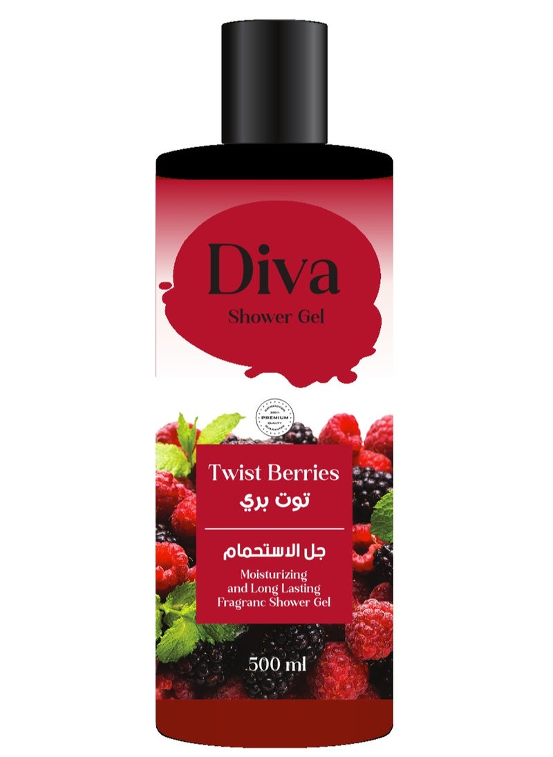 Diva DIVA SHOWER GEL TWIST BERRIES 500 ML 