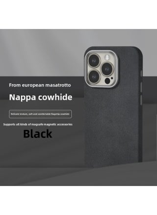All-inclusive Fine Leather Case MagSafe Magnetic Application IPhone14pro Max Apple 15 Phone Case 13 Solid Color-Color:XYM Fine Leather Black-Applicable Model:14plus (without Packaging) - pzsku/Z5EDA4A585E687B28F10CZ/45/1744874578/ac89d2f7-13c4-405f-82fa-484df73c8506