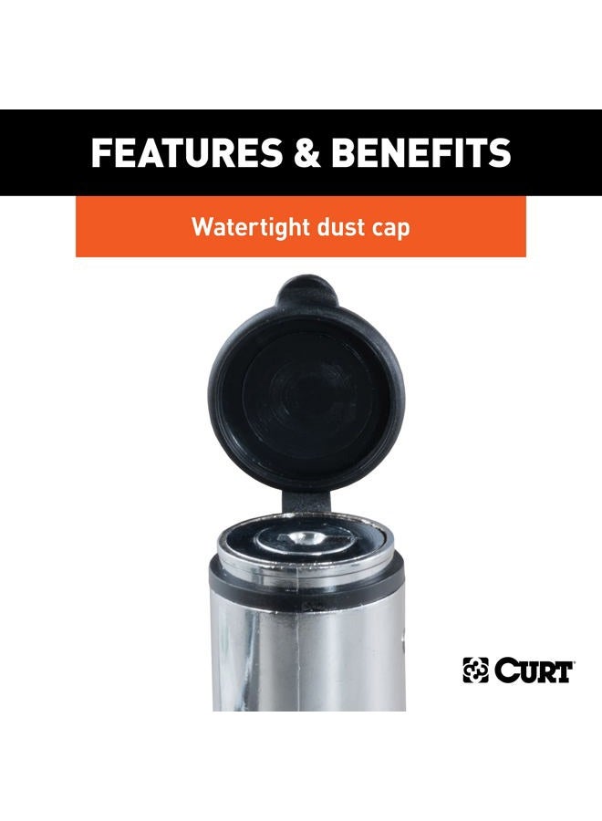 Curt 23523 Chrome Trailer Tongue Coupler Lock, 1/4-Inch Pin Diameter, Up to 3-3/8-Inch Span - Image 5