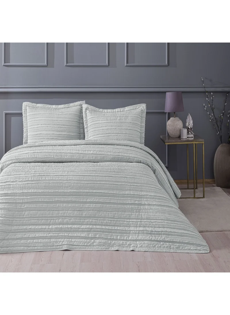 Linens Gorgeous Double Bedspread Set Gray