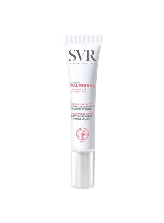 SVR Palpebral Eye Cream Ultrasoothing Cream For Dry Sensitive Eyelids Prone To Irritations Due To Dryness Steroidfree Fragrancefree Formula With Hyaluronic Acid & Shea Butter 0.5 Fl.Oz - Image 1