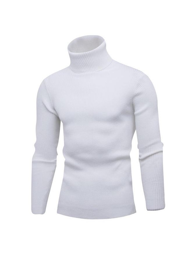 Generic - Autumn Men Turtleneck Vertical Strip Sweater - Image 1