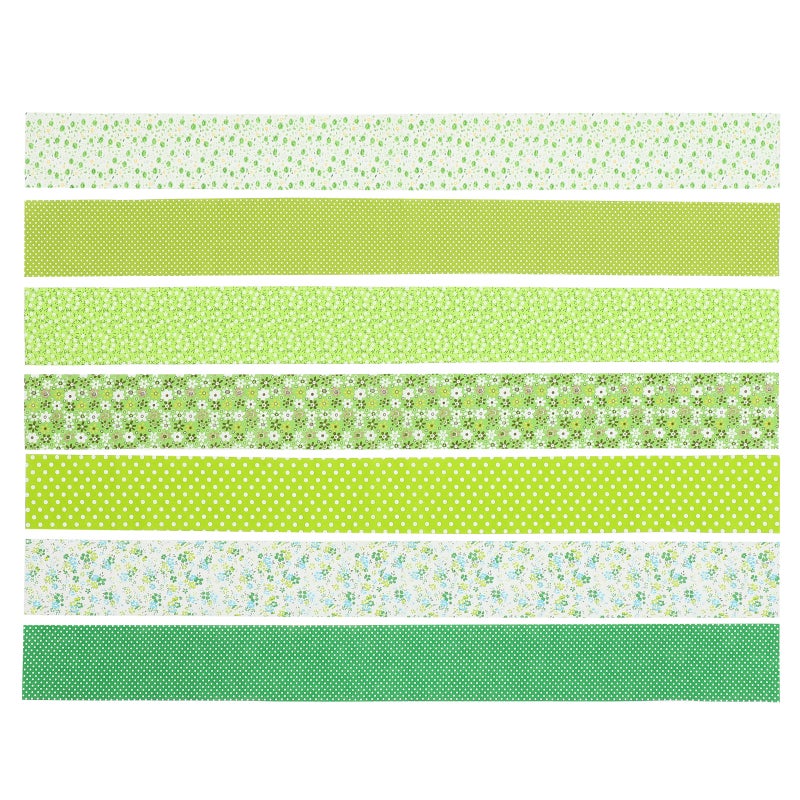 Patchwork Quilting Fabric Fabric Sheets Cotton Home Decorations 10cm x 100cm 7Pcs - Image 1