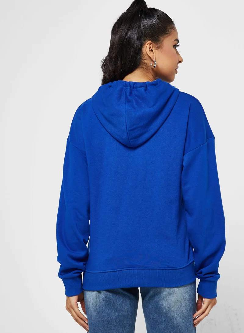 Ginger Graphic Puff Print Hoodie