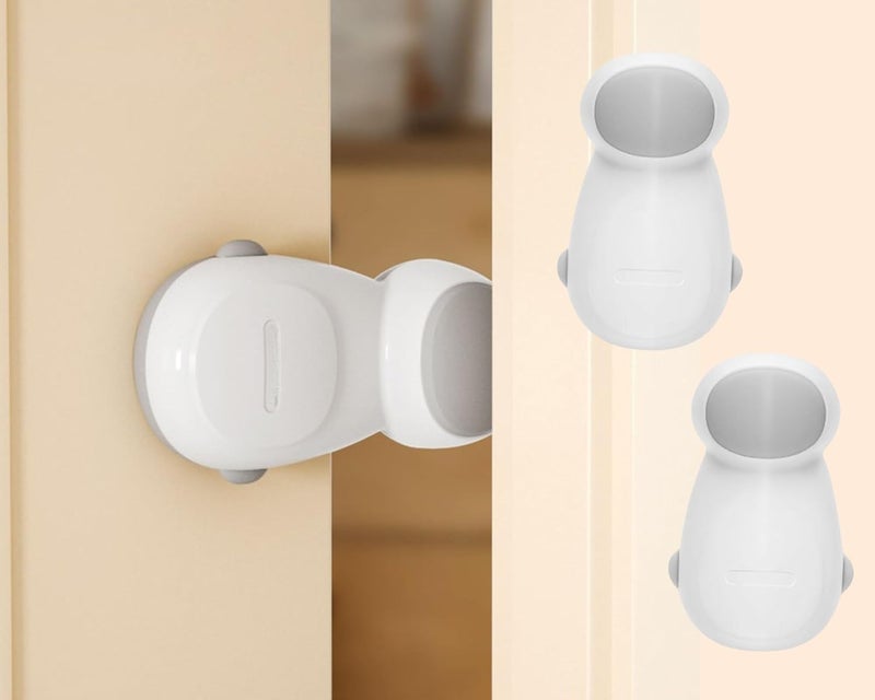 Prplet Door Stopper for Kids Safety – Child Finger Pinch Guard, Anti-Slam Rubber Door Safety Stopper for Baby Proofing Home (2 Pcs) - Image 1