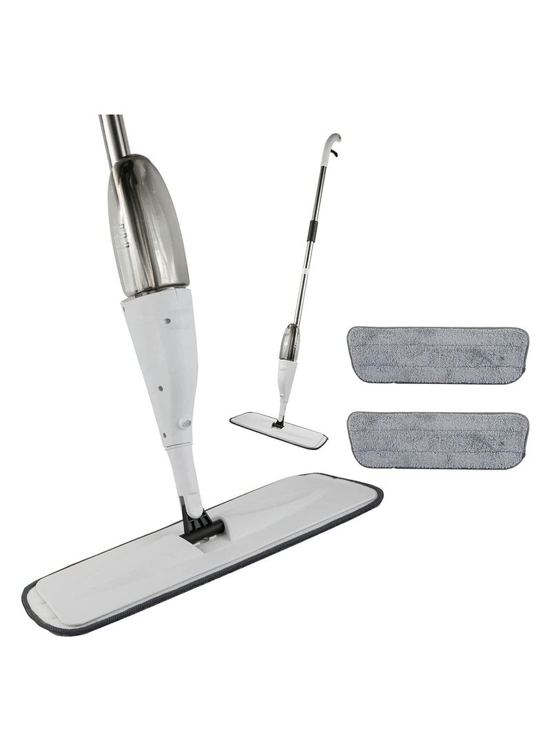 VIO Microfiber Spray Mop for Wet and Dry Floor Cleaning Home Dust Dirt Cleaner 360 Degree Spin Microfiber Mop with 2 Washable Mop Pads 360ML Tank Size Spray Mop with 2 Mop Pads - Image 1