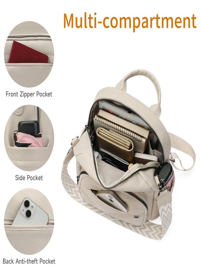 GAEKEAO Mini Backpack for Women Fahsion Vegan Leather Backpack Lightweight Ladies Shoulder Bag Small Travel Purses Daily - Image 2