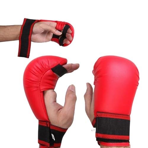 ROUNIYAR Universal Strike Boxing and Karate Training Gloves for Men & Women - Free Size Red - Image 5