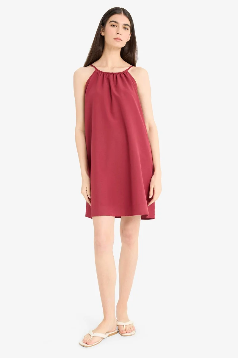DeFacto Fall in Love Terry Cotton Mini Beach Dress