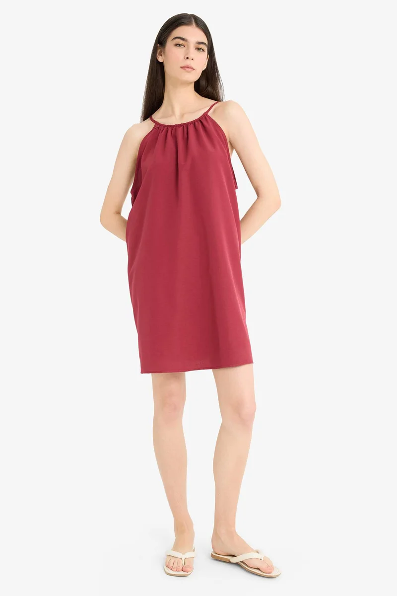 DeFacto Fall in Love Terry Cotton Mini Beach Dress