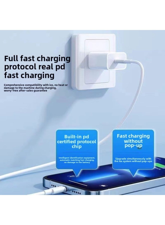 Official PD35W/30W/20W Fast Charger Charging Line Phone14131112x8P Data Line Universal-Color:Official Original Genuine Pd35w Fast Charging_usb Short Cable (1) One Pack - Image 5